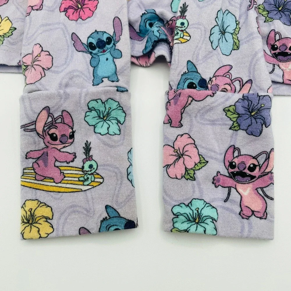 Disney Posh Peanut Stitch and Angel Tropical Pajama Top Only Lavender Toddler 2T